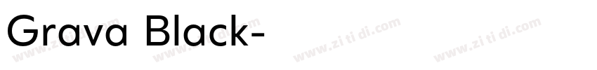 Grava Black字体转换